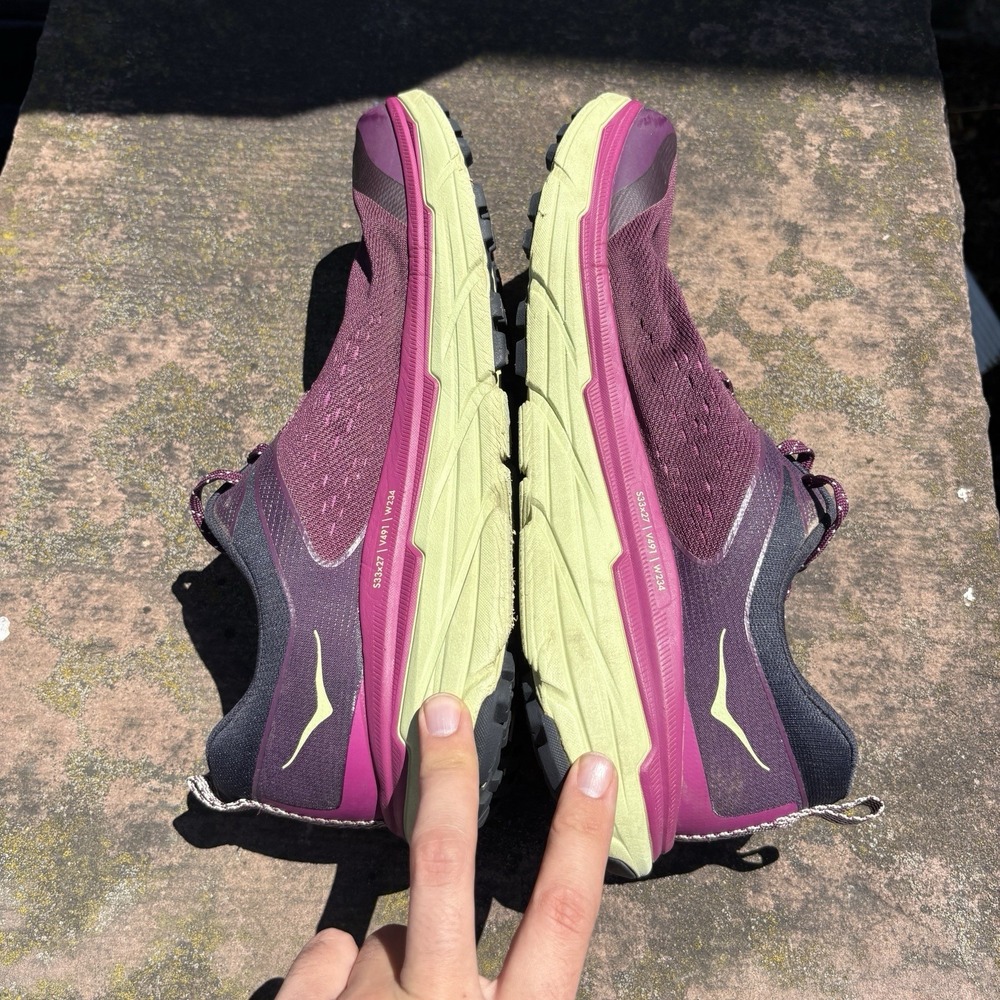 Hoka One One Challenger ATR 6 Womens 11B Shoes Sneakers Wine Purple 1106512 GWBT - Picture 7 of 9